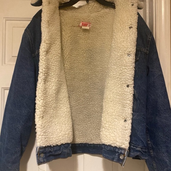 Vintage Insulated Orange Tab Levi’s Denim Jacket Size 46(See Measurements) - Picture 6 of 9